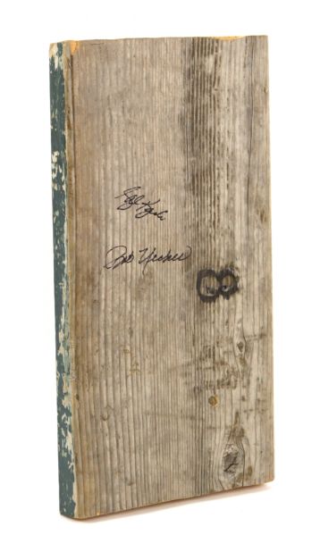 1961-84 Bob Uecker Sal Bando Milwaukee Braves/Brewers Green Bay Packers Signed County Stadium Bleacher Seat (MEARS LOA/JSA/Midwest Bleacher LOA)