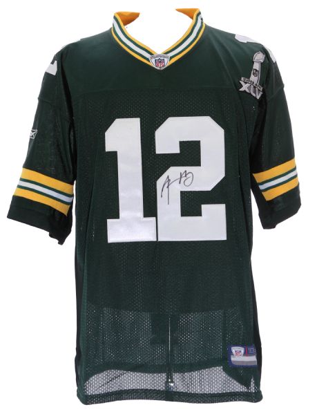 2011 Aaron Rodgers Green Bay Packer Signed Jersey w/ Super Bowl XLV Patch (JSA)