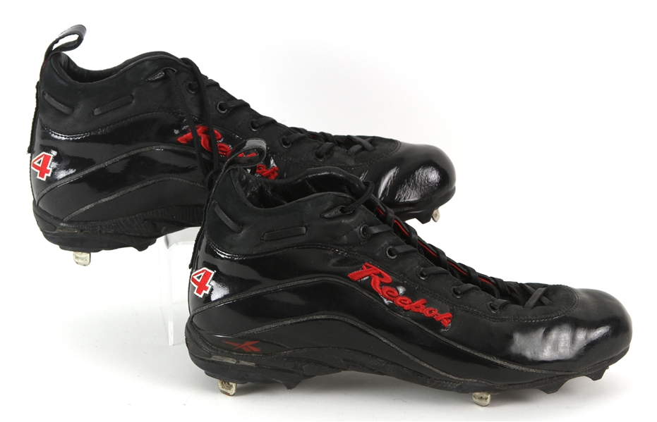 2001-06 Manny Ramirez Boston Red Sox Game Worn Reebok Cleats (MEARS LOA)