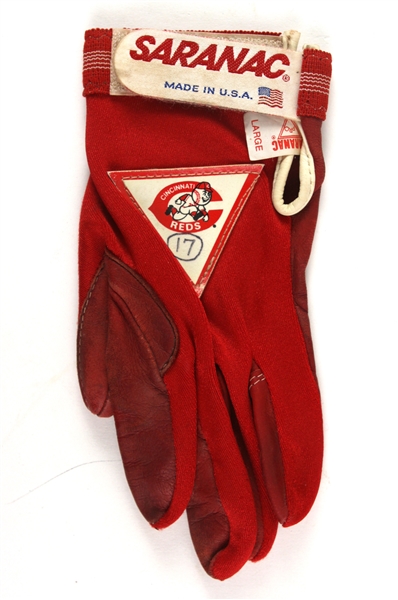 1980s Chris Sabo Cincinnati Reds Game Worn Batting Glove (MEARS LOA)