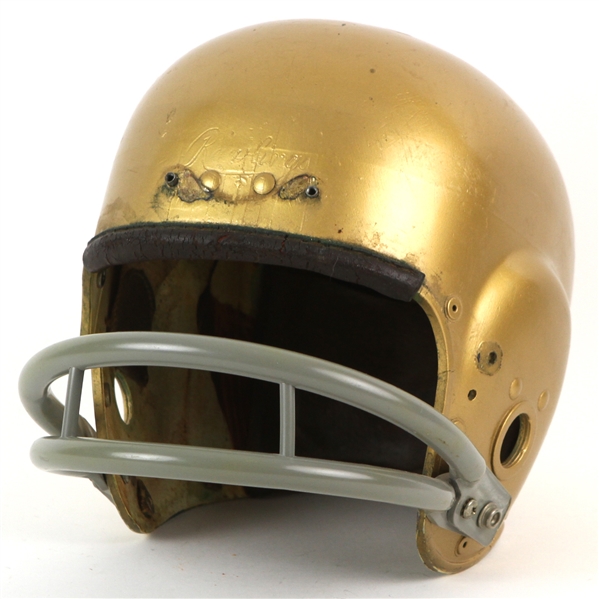 1950s Notre Dame Fighting Irish Game Worn Rawlings Football Helmet (MEARS LOA)