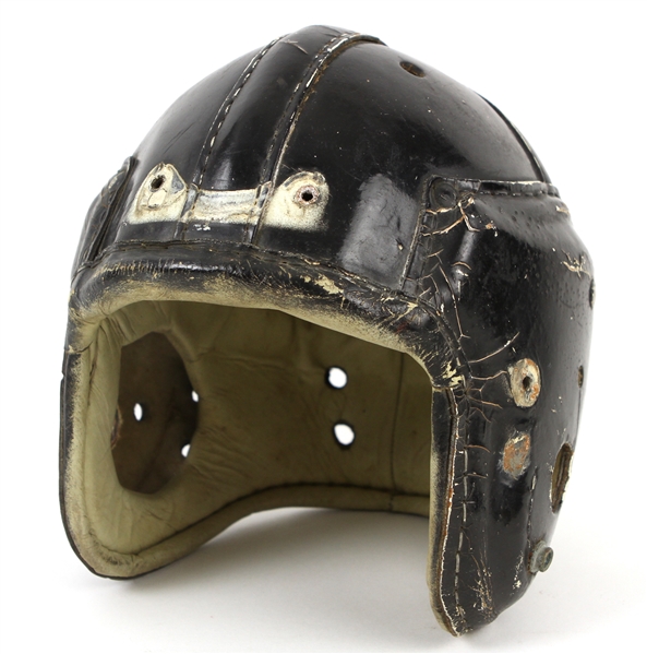 1940s circa Game Worn Football Helmet (MEARS LOA)