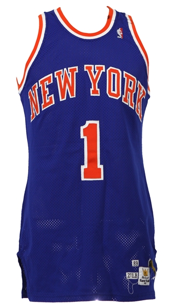 1989-90 Maurice Cheeks New York Knicks Game Worn Road Jersey (MEARS LOA)