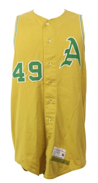 1963 Mel McGaha Kansas City Athletics Game Worn Jersey Vest w/ Ted Bowsfield Pants (MEARS LOA)