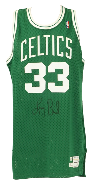 1989-90 Larry Bird Boston Celtics Signed Road Jersey (PSA/DNA)