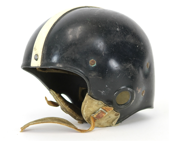 1940s Riddell Game Worn Football Helmet w/ 6 Strap Suspension System (MEARS LOA)