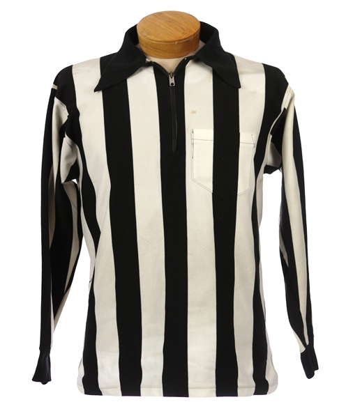 1970s circa Pat Haggerty NFL Referee Signed Game Worn Shirt (MEARS LOA/JSA) 