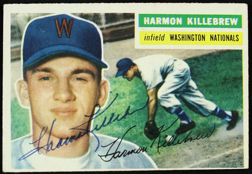 Lot Detail 1956 Harmon Killebrew Washington Senators Signed Topps