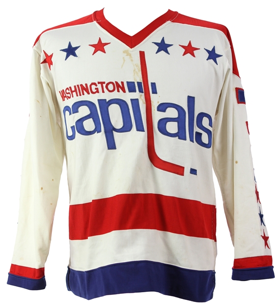 1974-78 Yvon Labre Washington Capitals Game Worn Road Jersey (MEARS LOA)