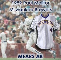 1989 Paul Molitor Milwaukee Brewers Signed Game Worn Home Jersey (MEARS A8/JSA)