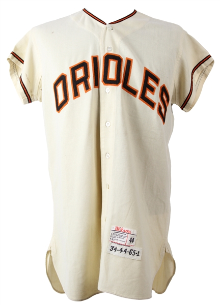 1965 Baltimore Orioles #34 Team Issued Home Jersey (MEARS LOA)