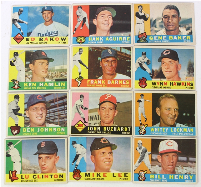 1960 Topps Baseball Trading Cards - Lot of 23