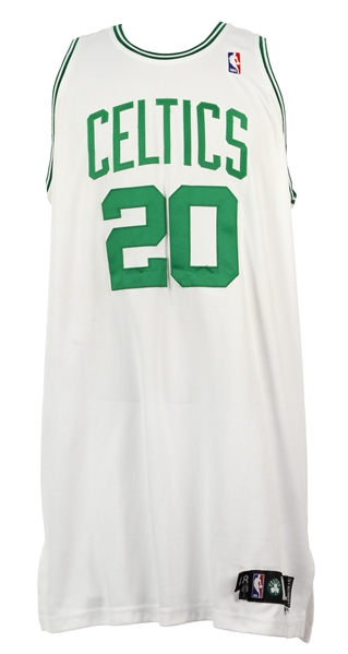 2008-09 Ray Allen Boston Celtics Game Worn Home Jersey (MEARS LOA)