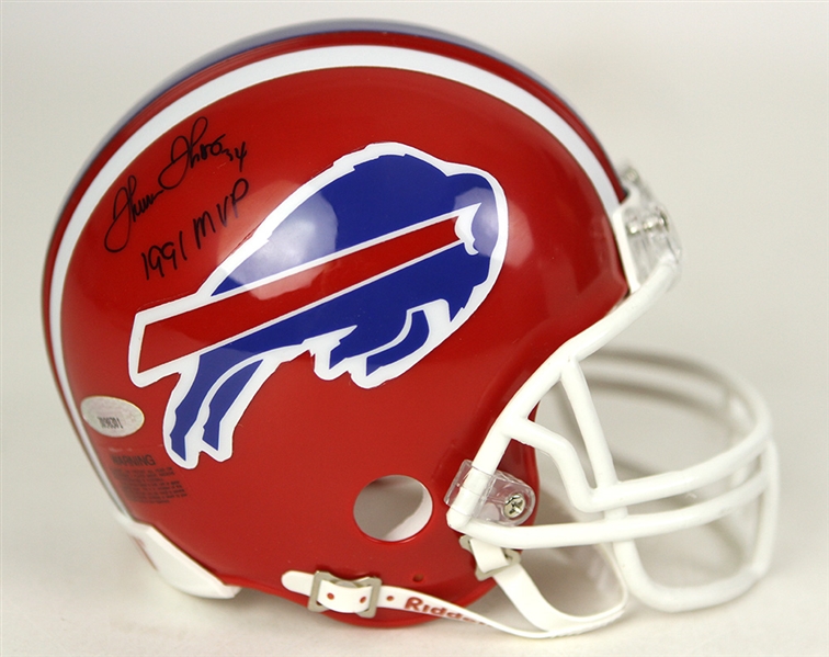 2000s Thurman Thomas Buffalo Bills Signed Mini Helmet (JSA)