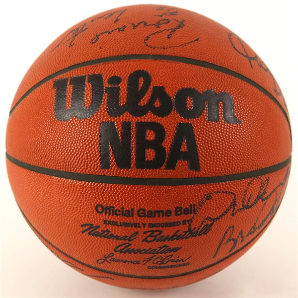 1982-83 Chicago Bulls Rare Official Game Team Signed Lawrence O’Brien Game Ball (11 signatures) JSA