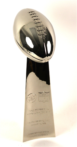 1968 Green Bay Packers Oakland Raiders Super Bowl II Lombardi Trophy Reproduction 