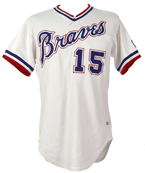 1983 Claudell Washington Atlanta Braves Game Worn Home Jersey (MEARS LOA)