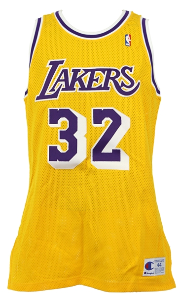 1990-91 Magic Johnson Los Angeles Lakers Home Jersey (MEARS LOA)