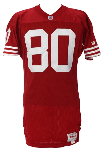 1992 Jerry Rice San Francisco 49ers Game Worn Home Jersey (MEARS LOA)