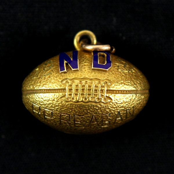 1922 Robert Reagan Notre Dame Football Charm