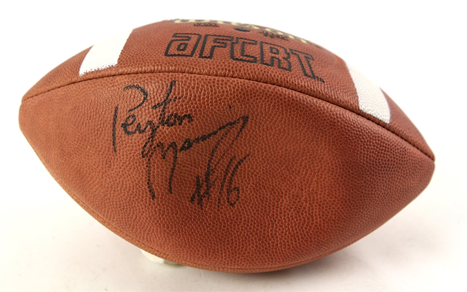 1995-97 Peyton Manning Tennessee Volunteers Signed Football (JSA)