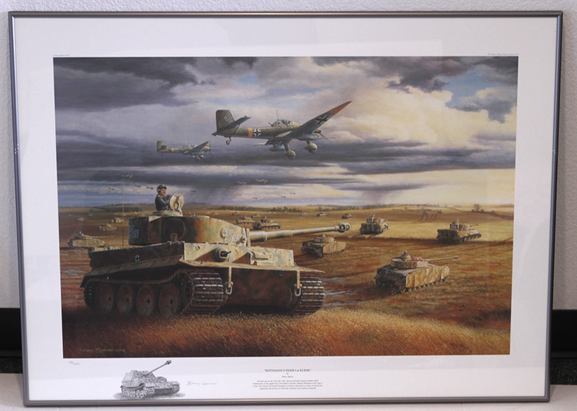 "Wittmanns Tiger I at Kursk" 27"x37" Framed Print, #52/650 (John Armitage Collection)