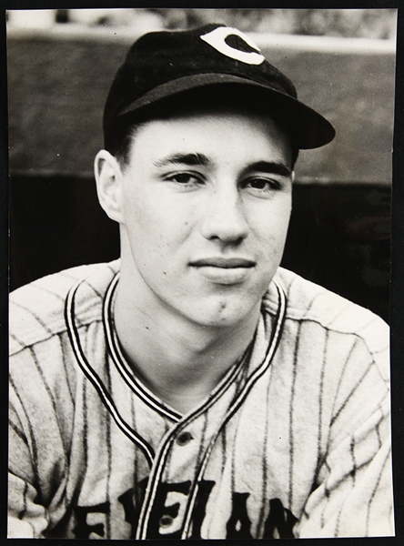 1939 Bob Feller Cleveland Indians 4.5" x 6.5" Original Photo