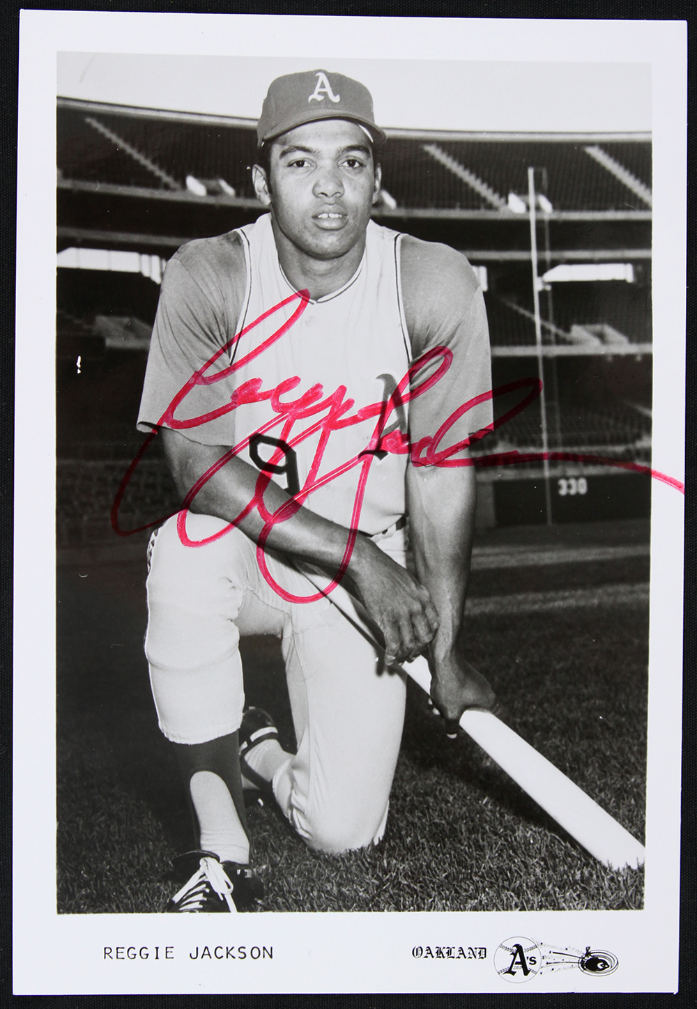 Lot Detail 1968 71 Reggie Jackson Oakland Athletics Signed 5 X 7