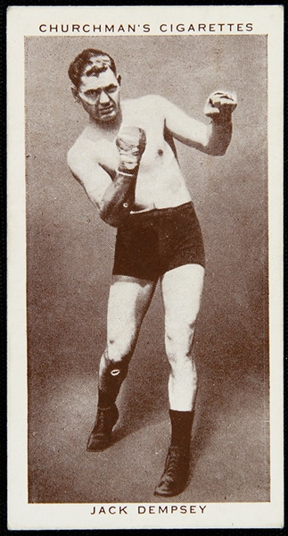 1938 Jack Dempsey World Heavyweight Champion Churchmans Boxing Personalities Trading Card