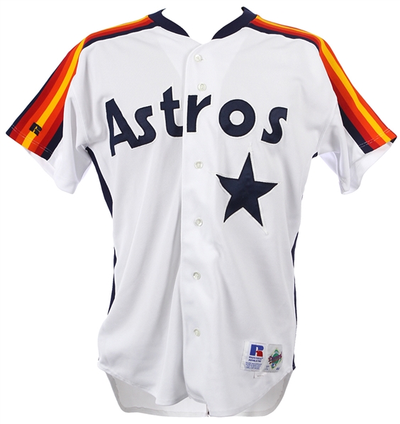 1992-93 Darryl Kile Houston Astros Game Worn Home Jersey (MEARS LOA)