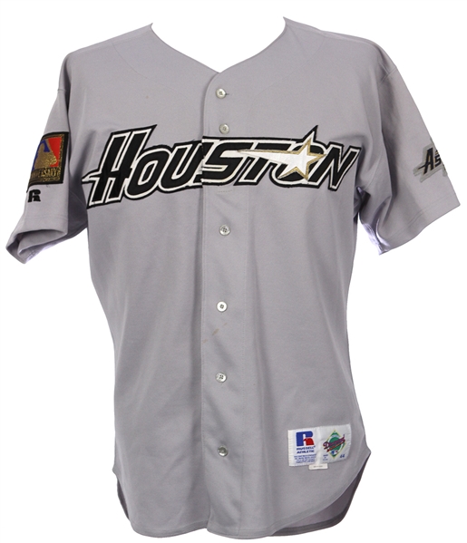 1994 Luis Gonzalez Houston Astros Signed Game Worn Road Jersey (MEARS LOA/JSA)