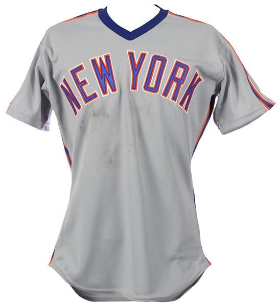 1990 Darryl Strawberry New York Mets Road Jersey (MEARS LOA)