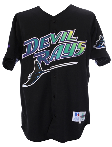 1999 Terrell Wade Tampa Bay Devil Rays Game Worn Alternate Jersey (MEARS LOA)