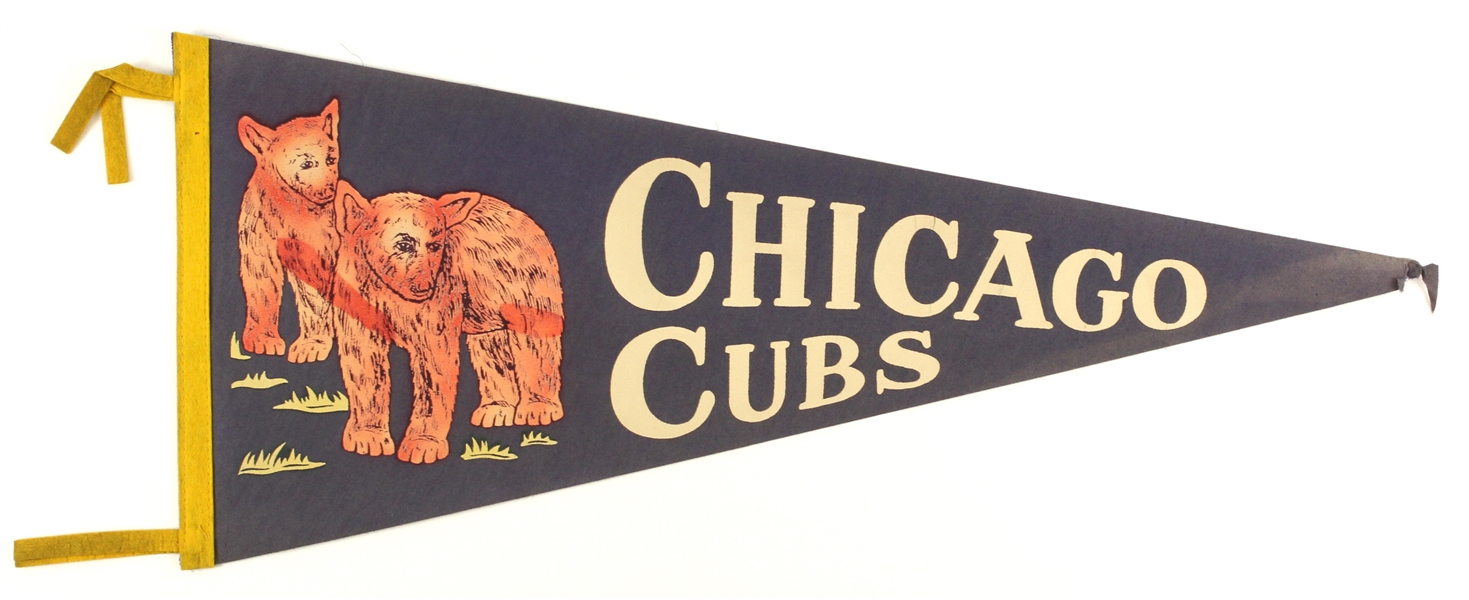 1950s Chicago Cubs 29" Full Size Pennant