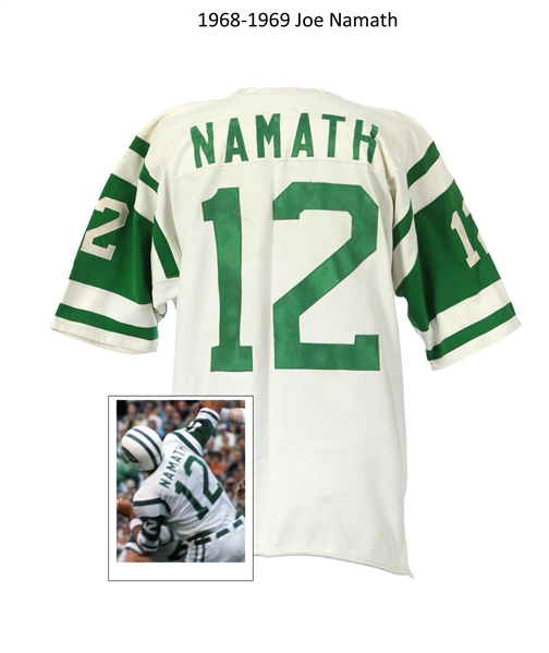 1970-1973 circa Joe Namath New York Jets Game Worn Road Jersey (MEARS A7)