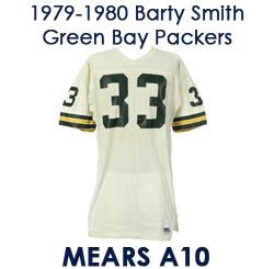 1979-80 Barty Smith Green Bay Packers Game Worn Road Jersey (MEARS LOA)