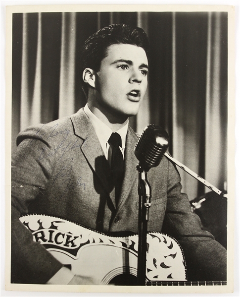 1960s Ricky Nelson Signed & Inscirbed 8" x 10" Photo (JSA)