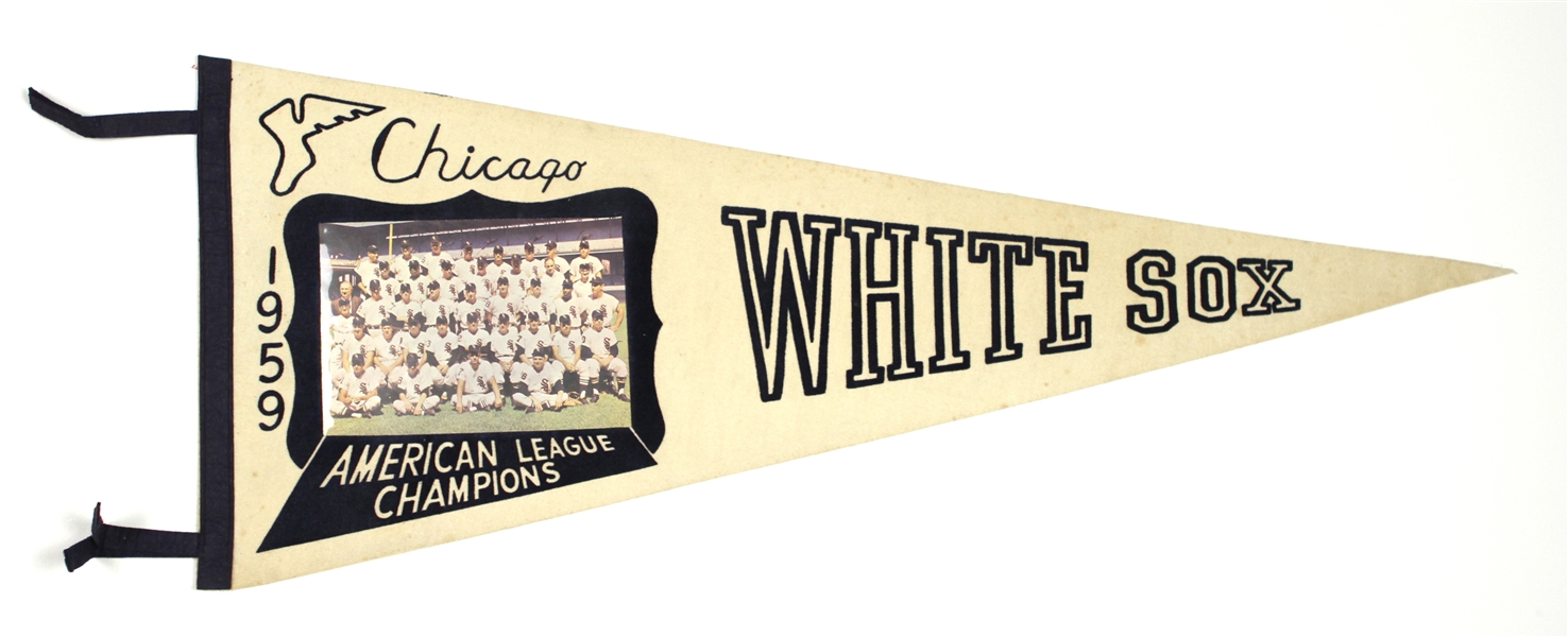 1959 Chicago White Sox 29” Photo Pennant