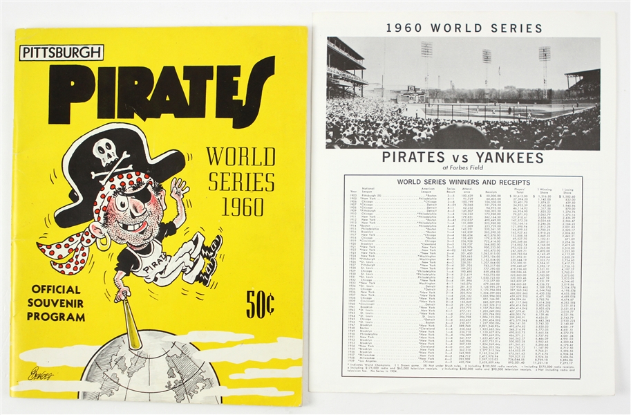 1960 Pittsburgh Pirates World Series Program