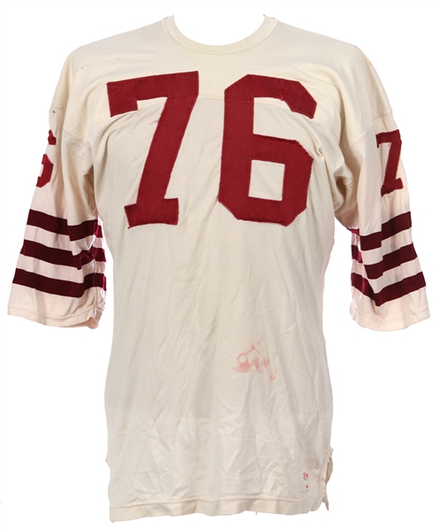 1960s Wilson #76 Game Worn Football Jersey (MEARS LOA)