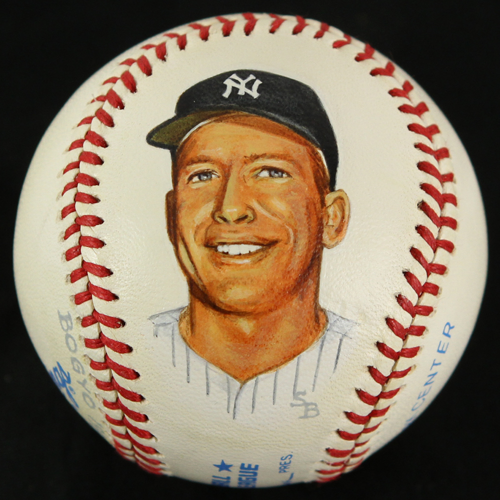 Lot Detail Mickey Mantle New York Yankees Signed Oal Brown