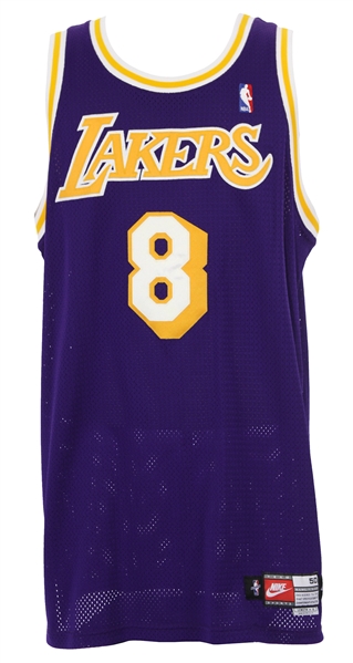  1998-99 Kobe Bryant Los Angeles Lakers Road Jersey (MEARS LOA)