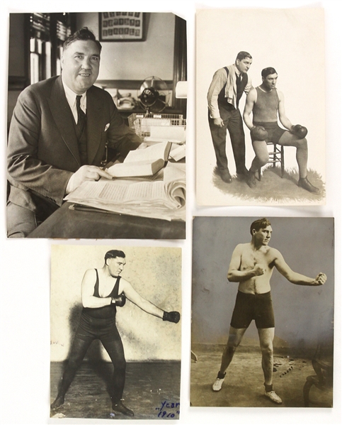 1910-20s Jess Willard World Heavyweight Champion Original Photos - Lot of 4 