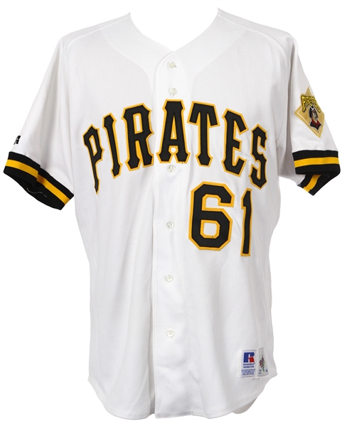 1992 Victor Cole Pittsburgh Pirates Game Worn Home Jersey (MEARS LOA)