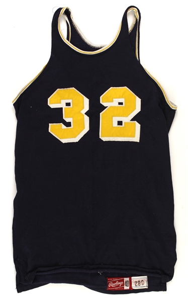 1963-72 Game Worn Rawlings #32 Basketball Jersey (MEARS LOA)  