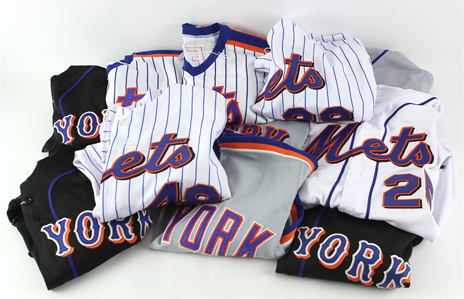 1987-2010 New York Mets Game Worn Jersey Collection - Lot of 12 (MEARS LOA)