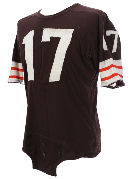 1960s Cleveland Browns #17 Home Jersey (MEARS LOA)