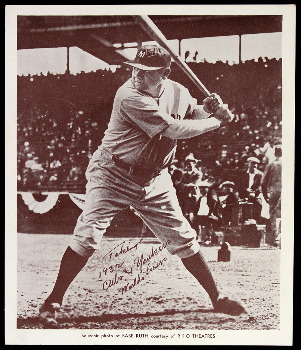 Lot Detail 1948 Babe Ruth New York Yankees RKO Theatres 8x10 Sepia