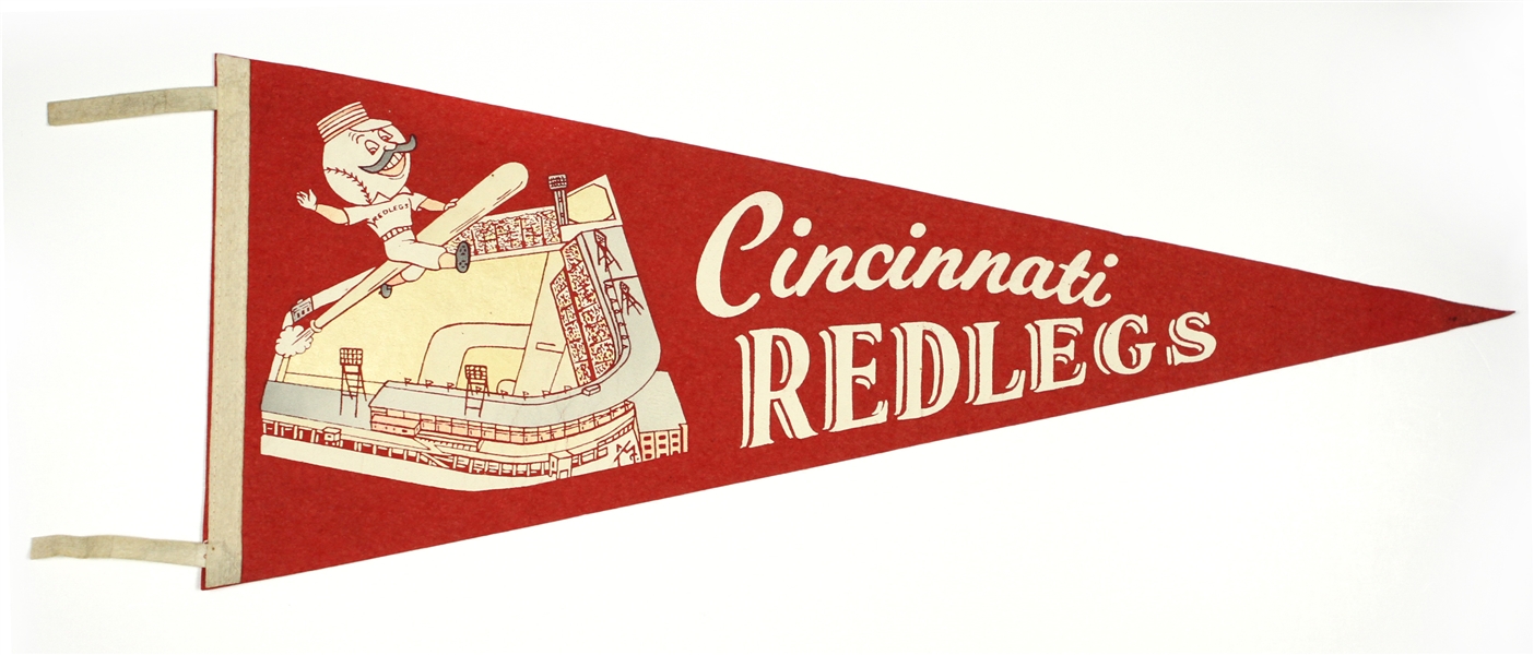 1950s Cincinnati Redlegs 29” Pennant