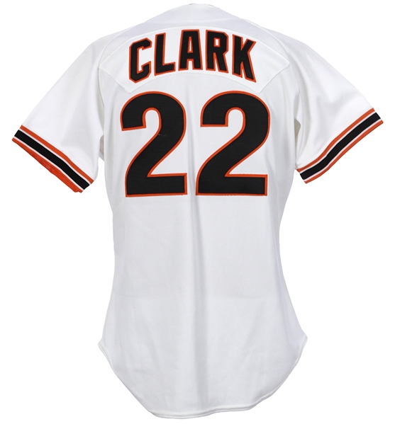 1989 Will Clark San Francisco Giants Signed Home Jersey (JSA)